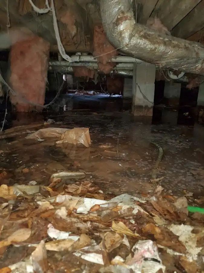 Crawl space flood assessment for Commercial Water Damage Restoration in Chillum