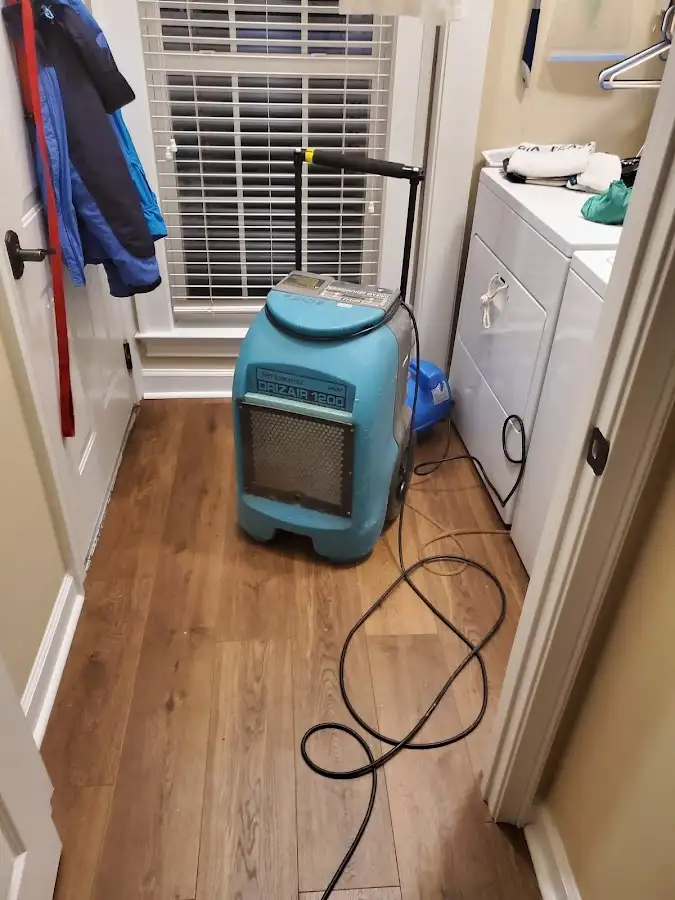 Commercial dehumidifier deployed for Flood Damage Cleanup in Chillum