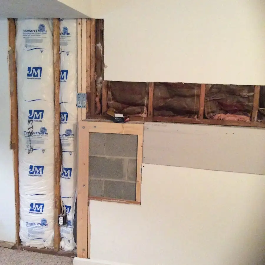 Wall insulation replacement during Contents Cleaning & Restoration in Chillum